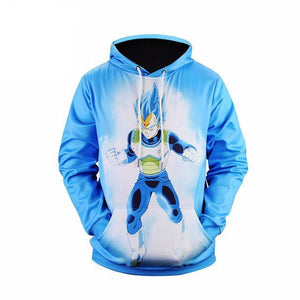 Mr.1991 Dragon Ball Z Blue 3D Printed Hoodie