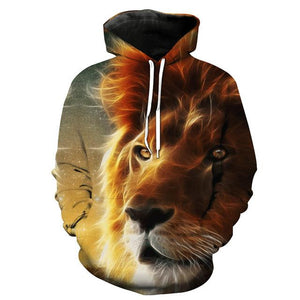 Wild Lion 3D Printed Hoodie