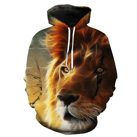 Image of Wild Lion 3D Printed Hoodie