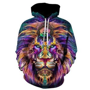 Purple Mane 3D Printed Hoodie