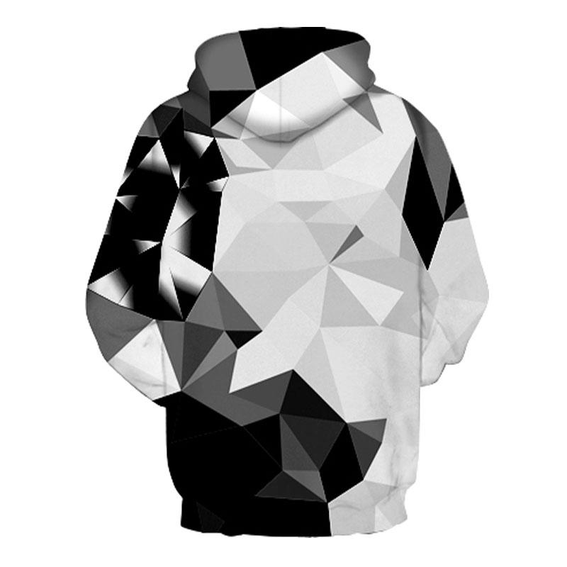 Black And White Geometry Art Hoodie