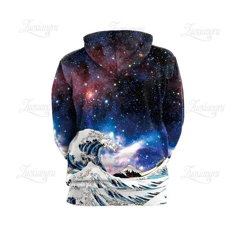 Image of Galaxy Wave Classic Art Hoodie