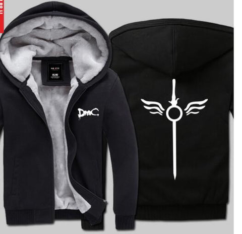 Devil May Cry 3 DMC DanteHoodies - Zip Up Fleece Hoodie Jacket