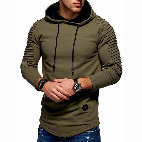 Image of Men's Solid Colored Casual Hoodie