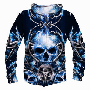 Queensryche Hoodies - Pullover Blue Hoodie