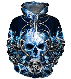 Queensryche Hoodies - Pullover Blue Hoodie