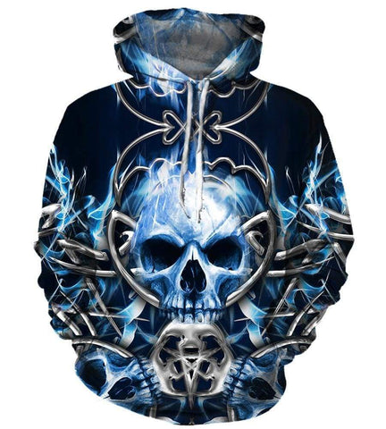 Image of Queensryche Hoodies - Pullover Blue Hoodie