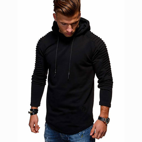 Image of Men's Solid Colored Casual Hoodie