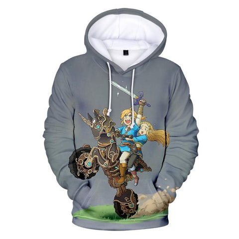 Image of 3D Printed The Legend of Zelda Hoodie Sweatshirts - Hooded Long Sleeve Hip Hop Coats