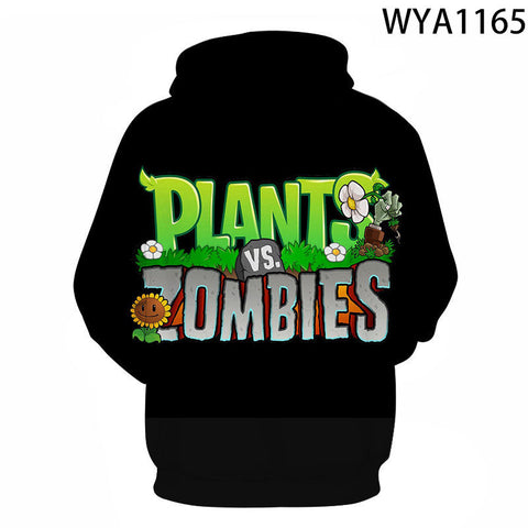 Image of 3D Printed Plants vs. Zombies Hoodies Sweatshirts Pullover