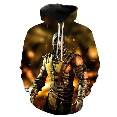 Image of Mortal Kombat Hoodies - Game Streetwear 3D Print Pullover