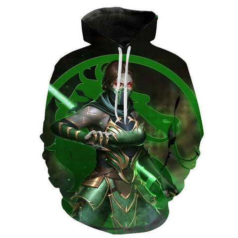 Image of Game Mortal Kombat Hoodies - Unisex Kitana 3D Printed Sweatshirt