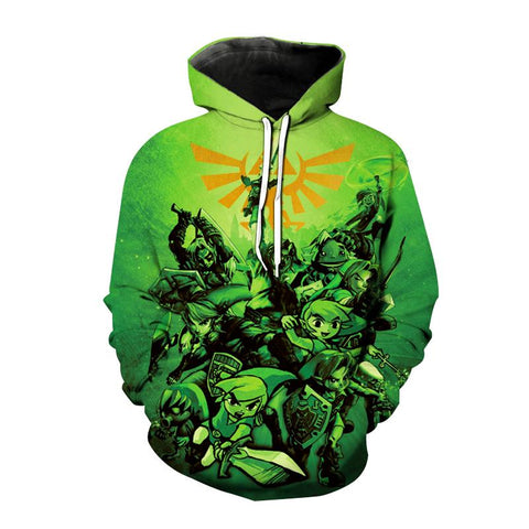 Image of Popular Game Hoodies - The Legend Of Zelda 3D Print Hooded Sweatshirt