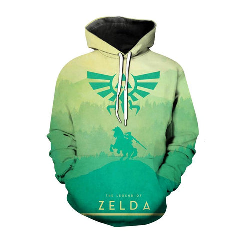 Image of Popular Game Hoodies - The Legend Of Zelda 3D Print Hooded Sweatshirt