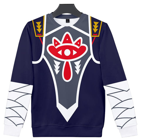 Image of Game The Legend of Zelda Anime Link Majora's 3D Crewneck Sweatshirt