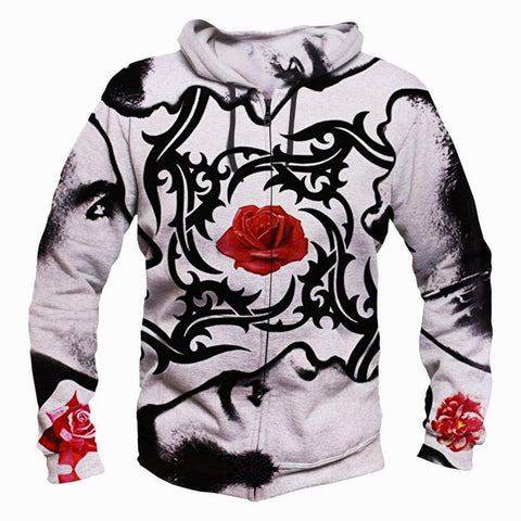 Image of Red Hot Chili Peppers Hoodies - Pullover White Hoodie