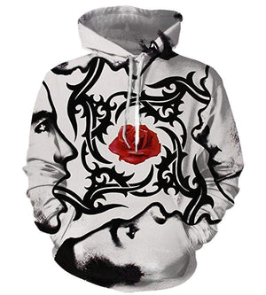 Red Hot Chili Peppers Hoodies - Pullover White Hoodie