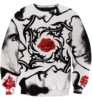 Red Hot Chili Peppers Hoodies - Pullover White Hoodie