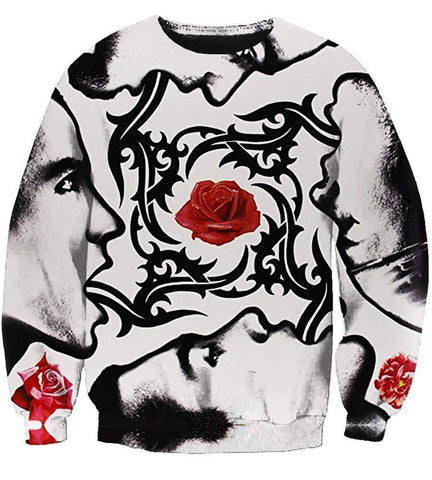 Image of Red Hot Chili Peppers Hoodies - Pullover White Hoodie