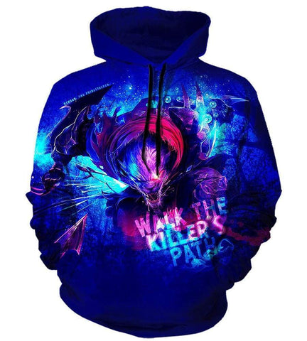 Image of League Of Legend Rengar Hoodies - Pullover Blue Hoodie