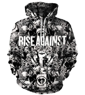 Rise Against Hoodies - Pullover Black Hoodie