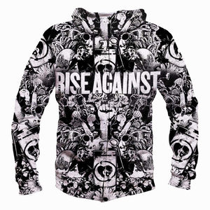 Rise Against Hoodies - Pullover Black Hoodie