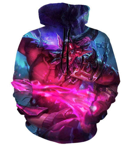 Image of League Of Legend Ryze Hoodies - Pullover Pink Hoodie