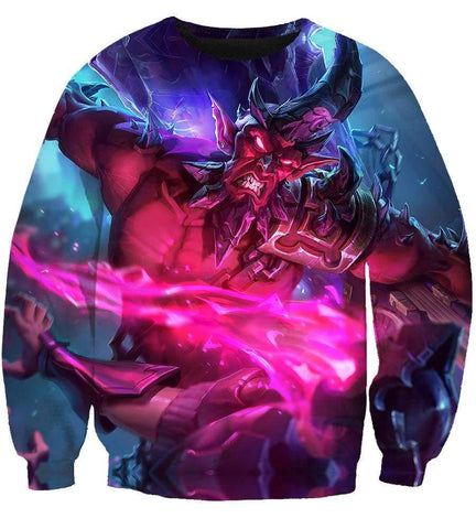 Image of League Of Legend Ryze Hoodies - Pullover Pink Hoodie