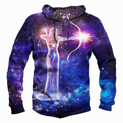 Image of Sagittarius/Horoscope - 3D Hoodie, Zip-Up, Sweatshirt, T-Shirt
