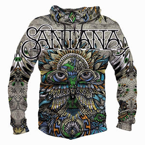 Santana Hoodies - Pullover Black Hoodie