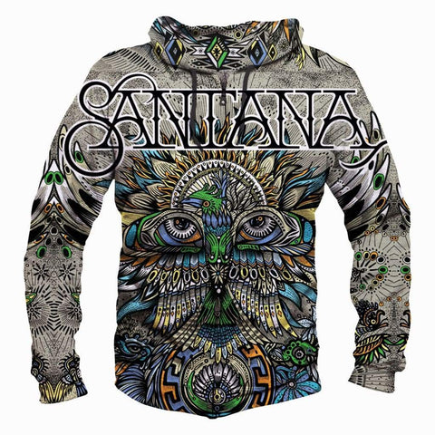 Image of Santana Hoodies - Pullover Black Hoodie