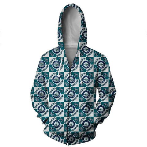 Image of Seattle Mariners Hoodies - Pullover Blue Hoodie