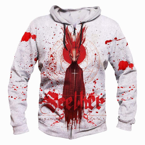 Image of Seether Hoodies - Pullover White Hoodie