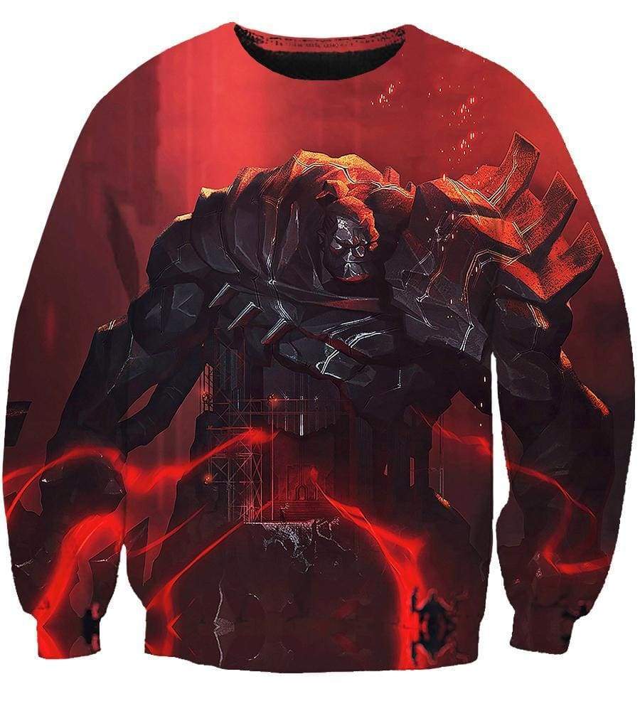 League Of Legend Sion Hoodies - Pullover Red Hoodie
