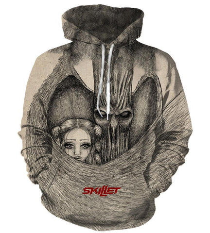 Image of Skillet Hoodies - Pullover Grey Hoodie