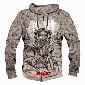 Skillet Hoodies - Pullover Grey Hoodie