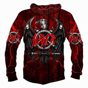 Slayer Hoodies - Pullover Red Hoodie