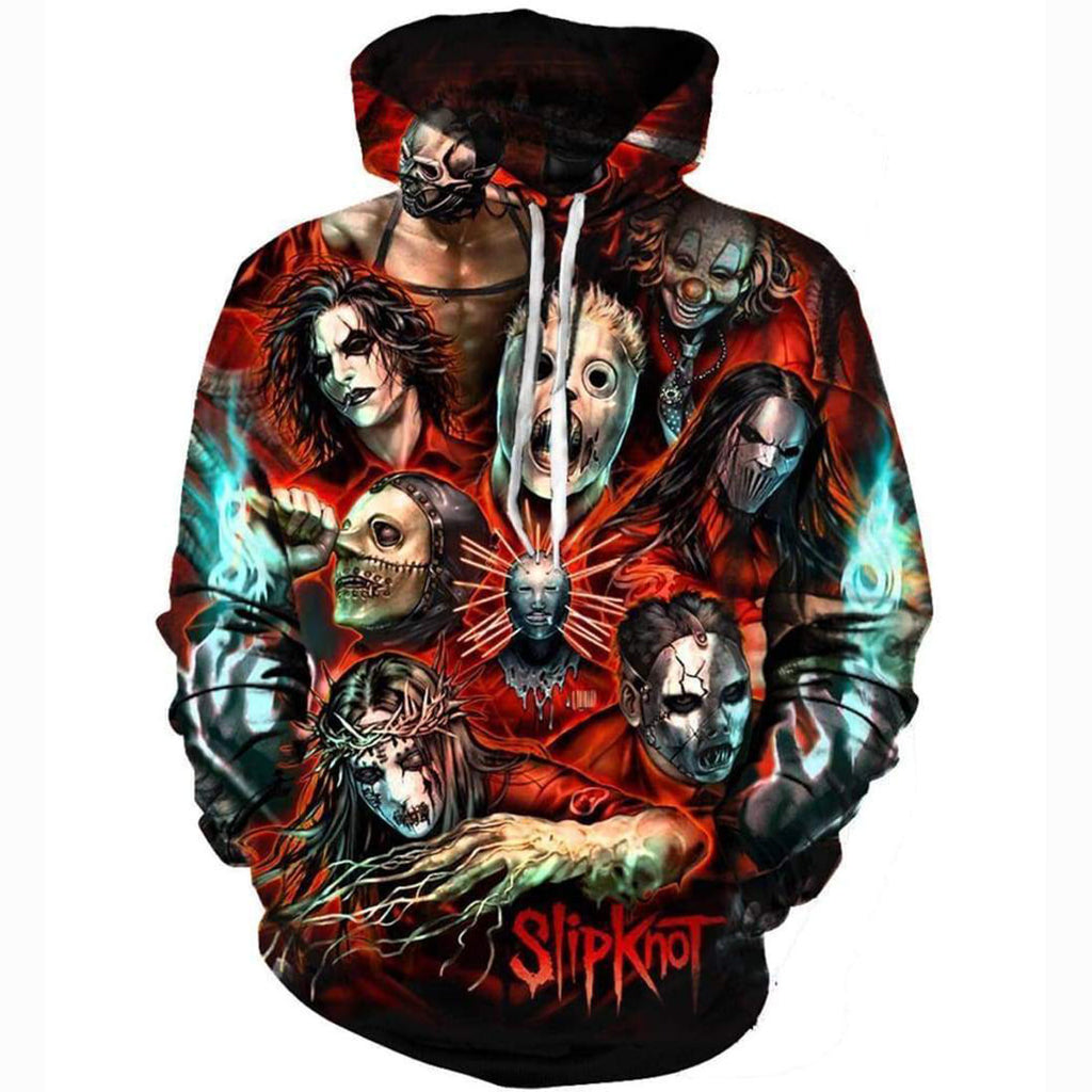 Slipknot Hoodies - Pullover Red Zombie Hoodie