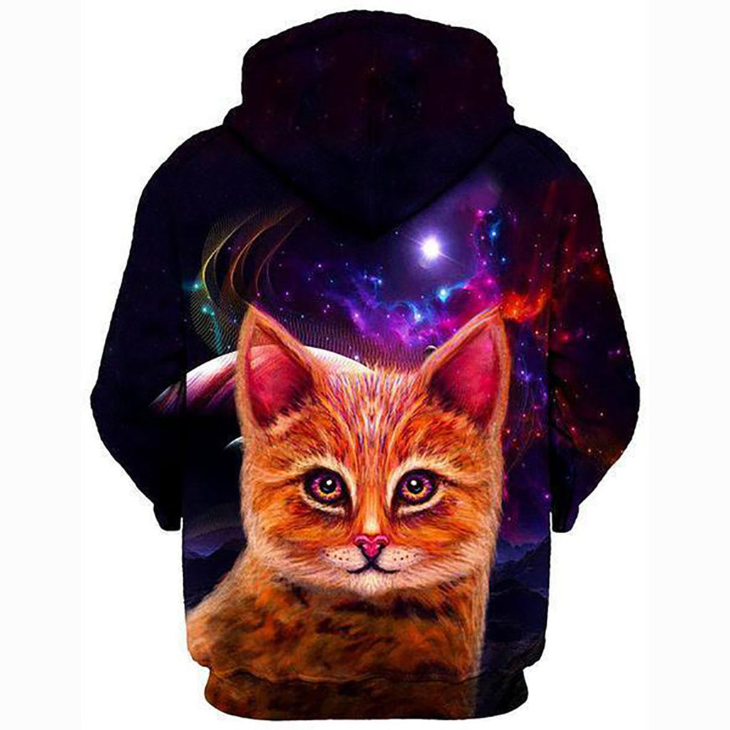 Spaced Cat Unisex Hoodie