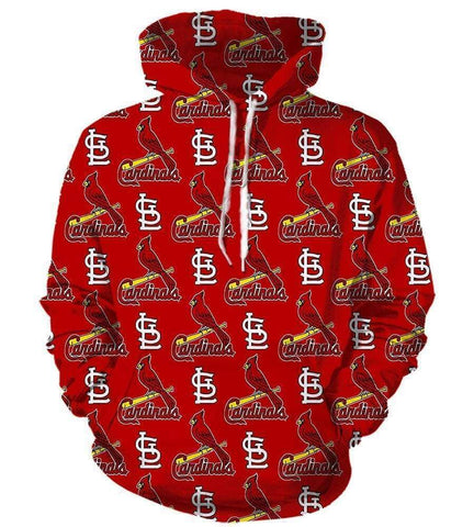 Image of ST Louis Cardinals Hoodies - Pullover Red Hoodie