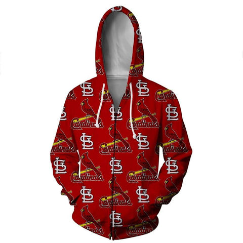 Image of ST Louis Cardinals Hoodies - Pullover Red Hoodie