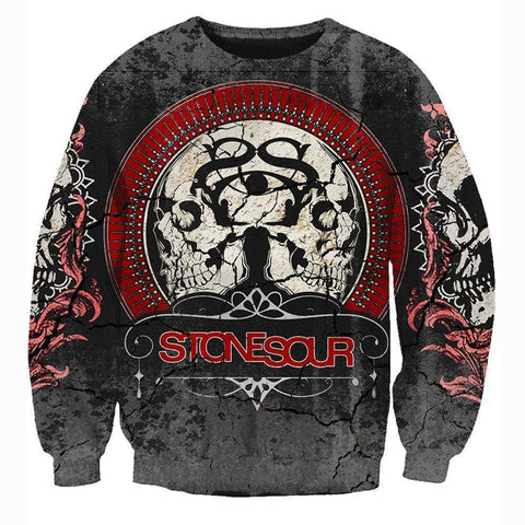 Image of Funny Stone Sour Sweatshirts - Totem Black Sweatshirt