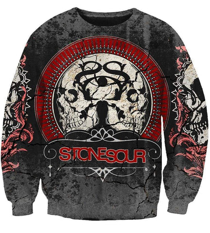 Image of Funny Stone Sour Hoodies - Zip Up Totem Black Hoodie