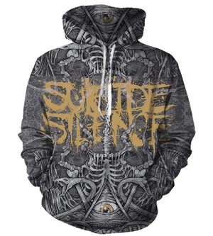 Suicide Silence Hoodies - Pullover Grey Hoodie