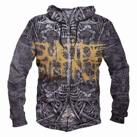 Image of Suicide Silence Hoodies - Pullover Grey Hoodie