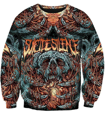 Image of Suicide Silence Hoodies - Pullover Blue Hoodie