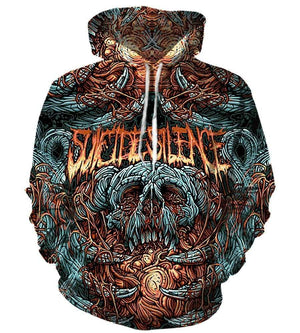 Suicide Silence Hoodies - Pullover Blue Hoodie