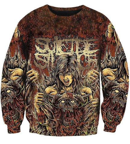 Image of Suicide Silence Hoodie - Pullover Red Hoodie