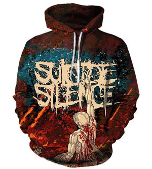 Suicide Silence Hoodies - Pullover Black Hoodie