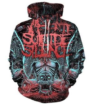 Suicide Silence Hoodies - Pullover Red Hoodie